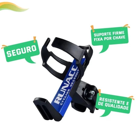 Suporte porta garrafa de água para bicicleta e moto